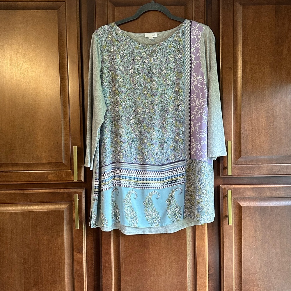 J. Jill Multicolor Patchwork Tunic